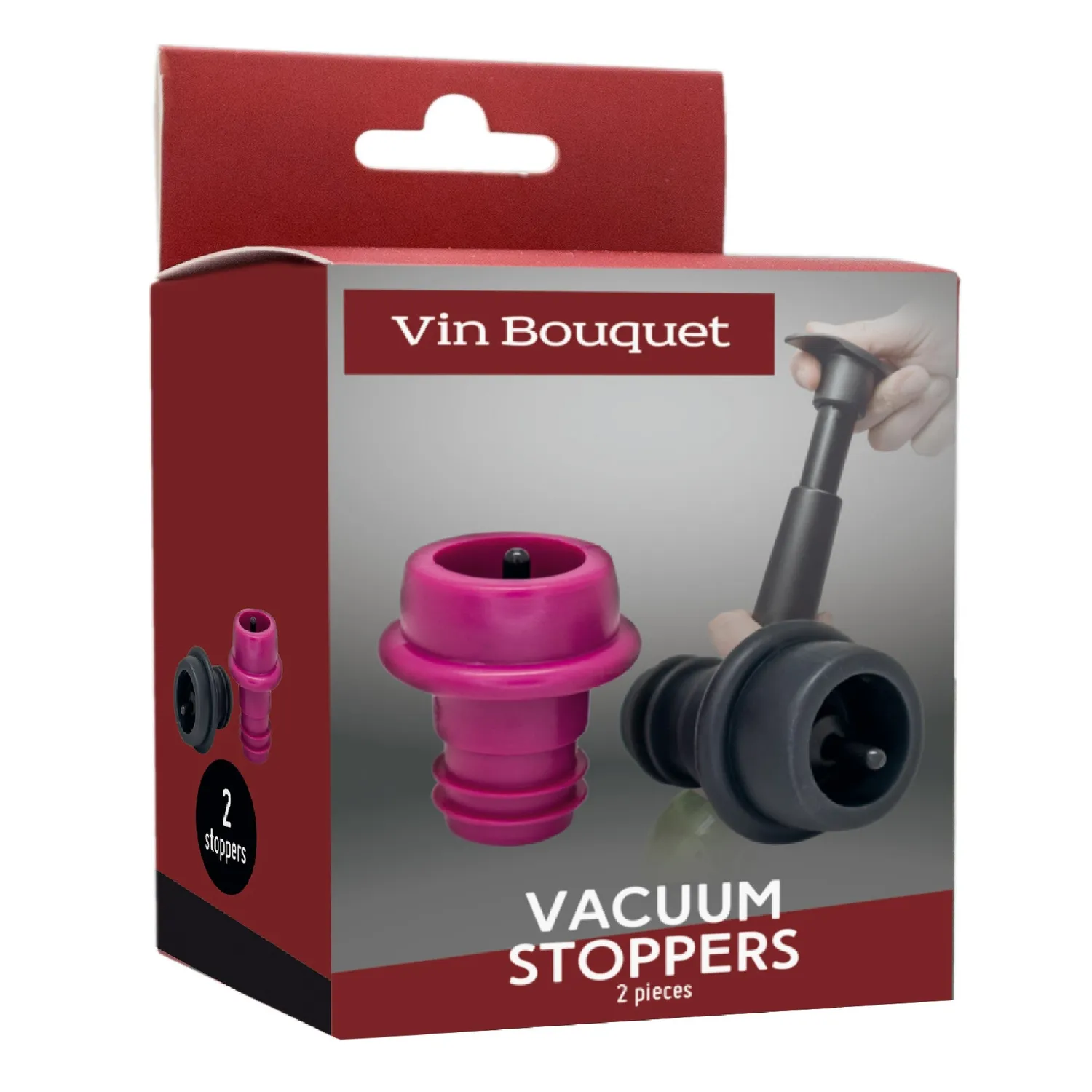 VinBouquet set 2 tappi per pompa sottovuoto