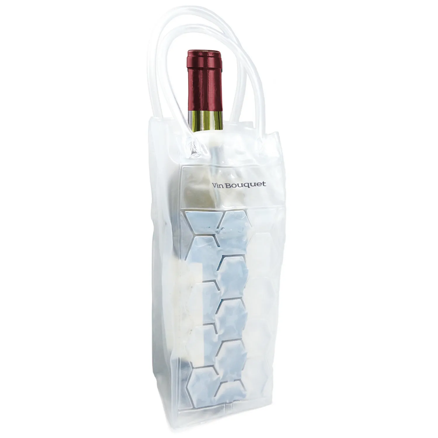 VinBouquet Borsa Refrigerante Bottiglie Trasparente con Gel