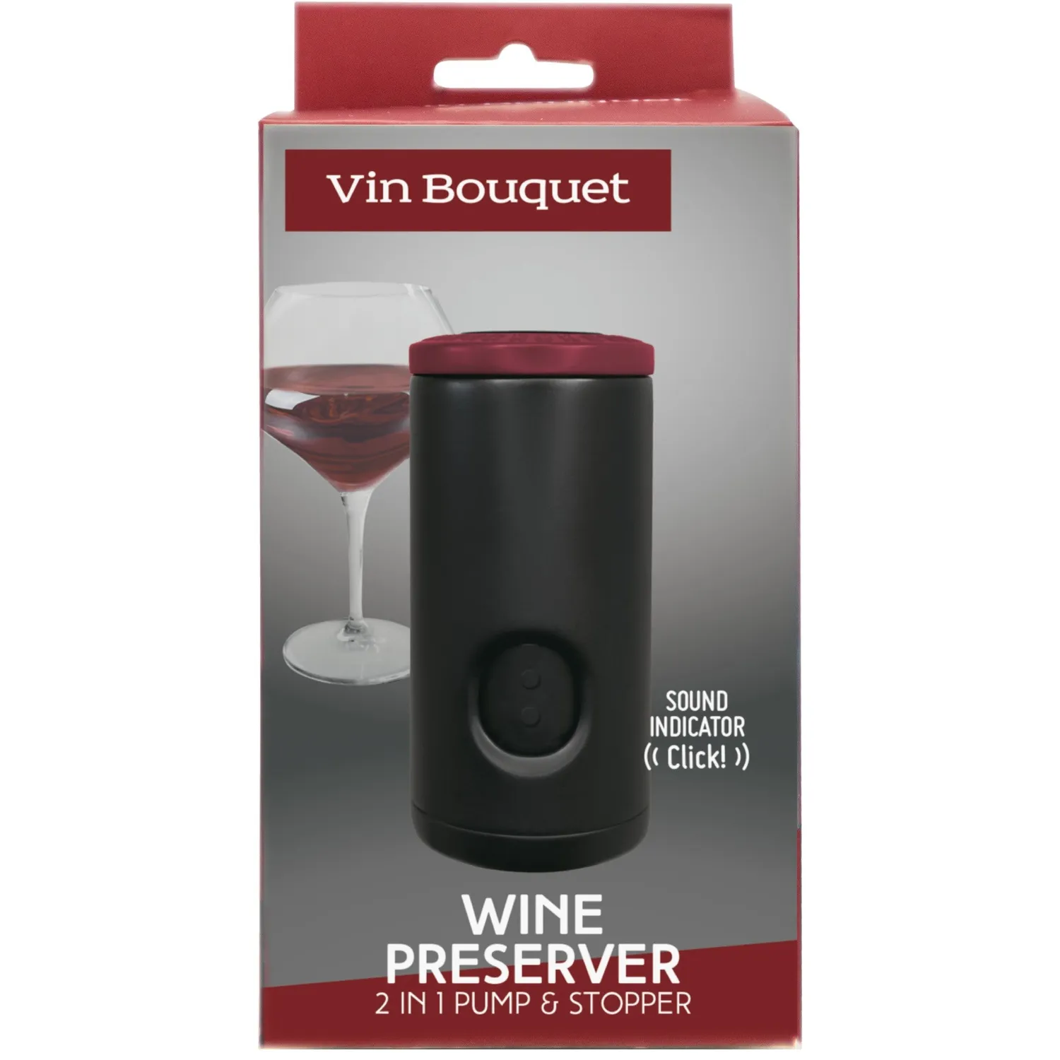VinBouquet tappo vino sottovuoto con segnale sonoro