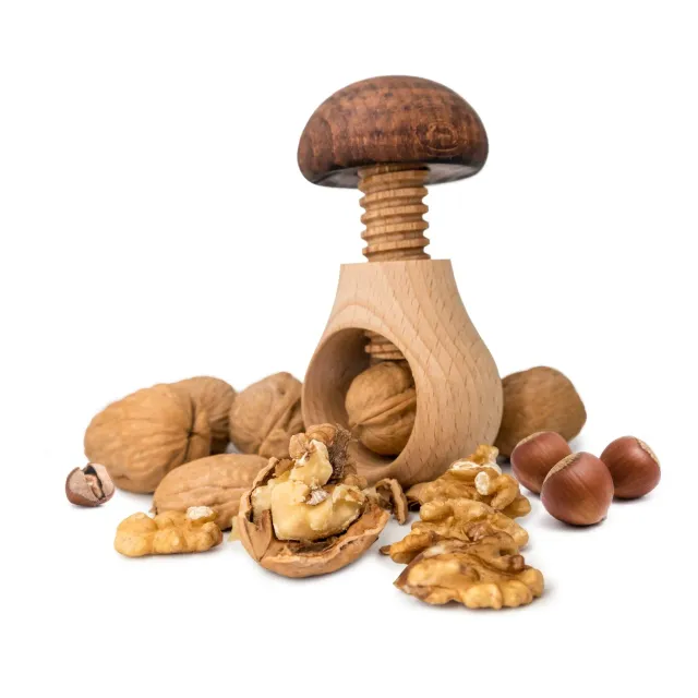 VinBouquet Schiaccianoci Legno a Fungo con Vite