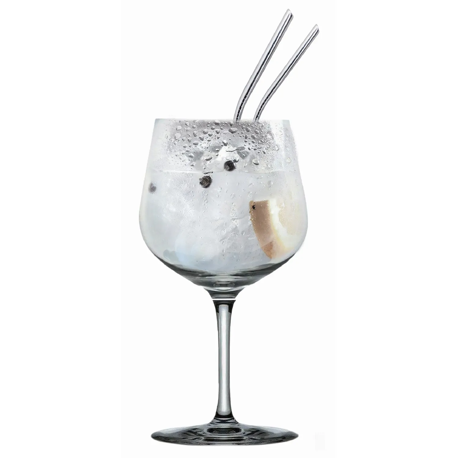 VinBouquet Bicchieri grandi per gin tonic, set da 2 in cristallo