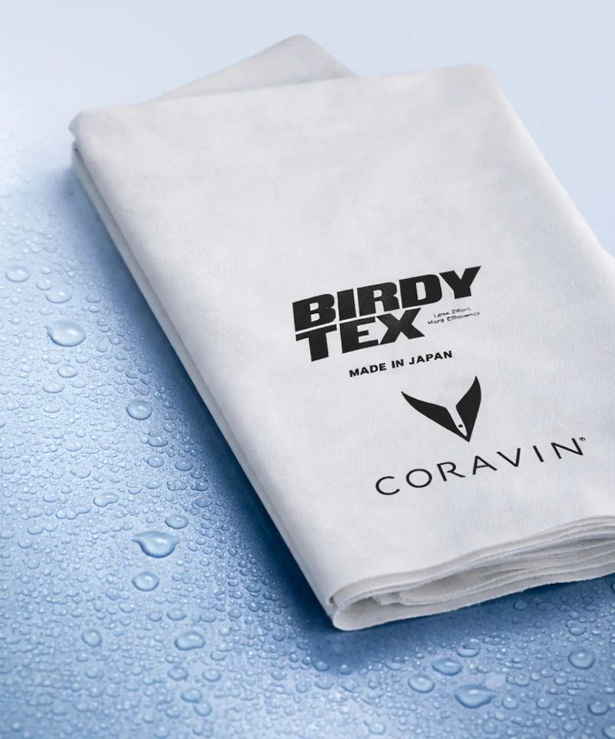 Coravin x Birdy.Tex panno bicchieri microfibra senza aloni