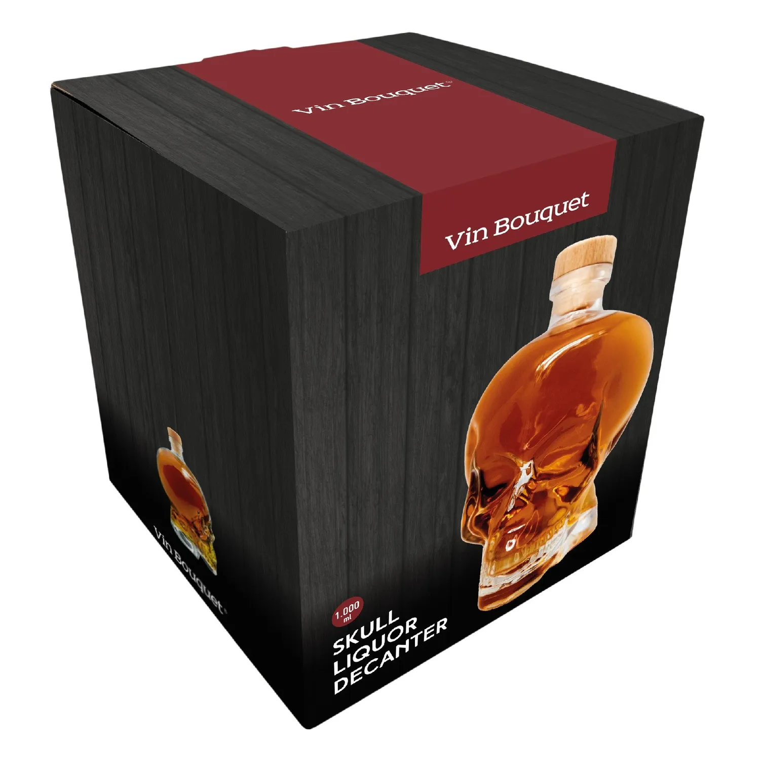 VinBouquet Decantatore di Liquore Teschio 1 L in cristallo