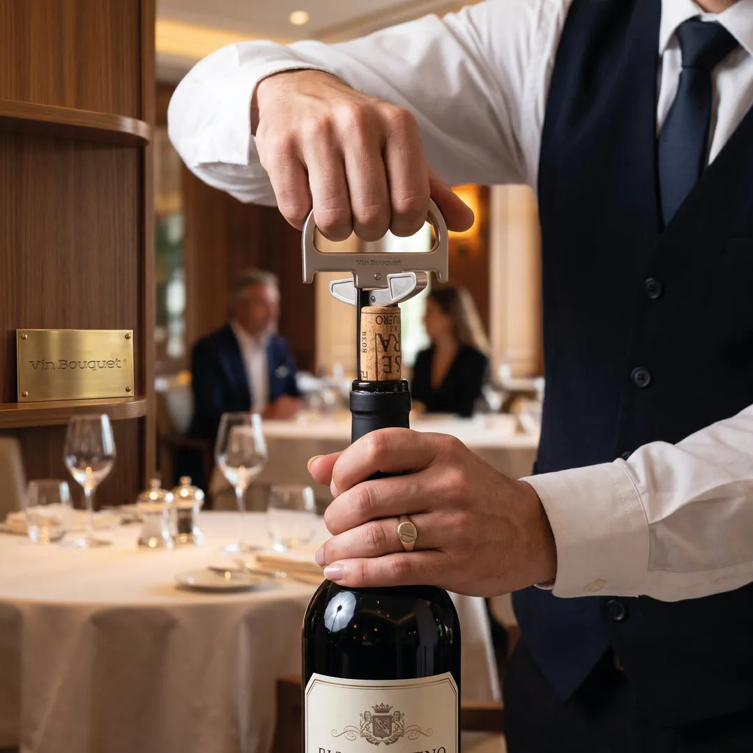 VinBouquet Cavatappi Sommelier 2 in 1 Doppia Lama Spirale
