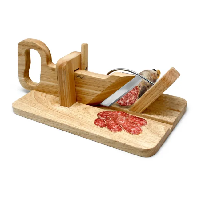 VinBouquet Ghigliottina Legno per Salumi Lama Inox