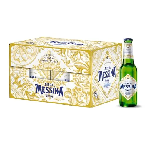 Messina Vivace birra lager 24 bottiglie 33cl agrumata 4,5%