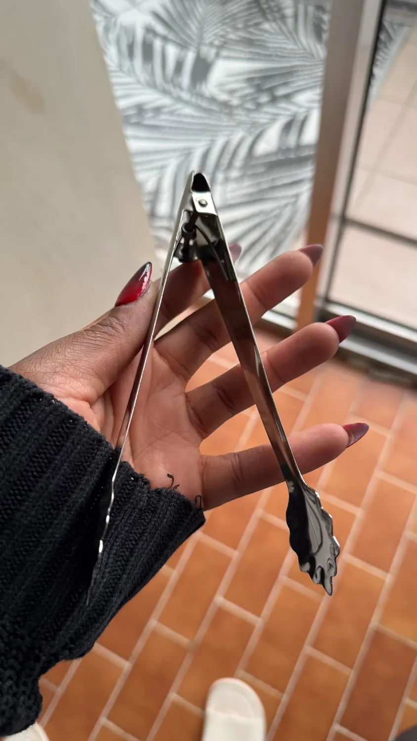 Vin Bouquet FIK 302 Pinza Ghiaccio Acciaio Inox a Molla