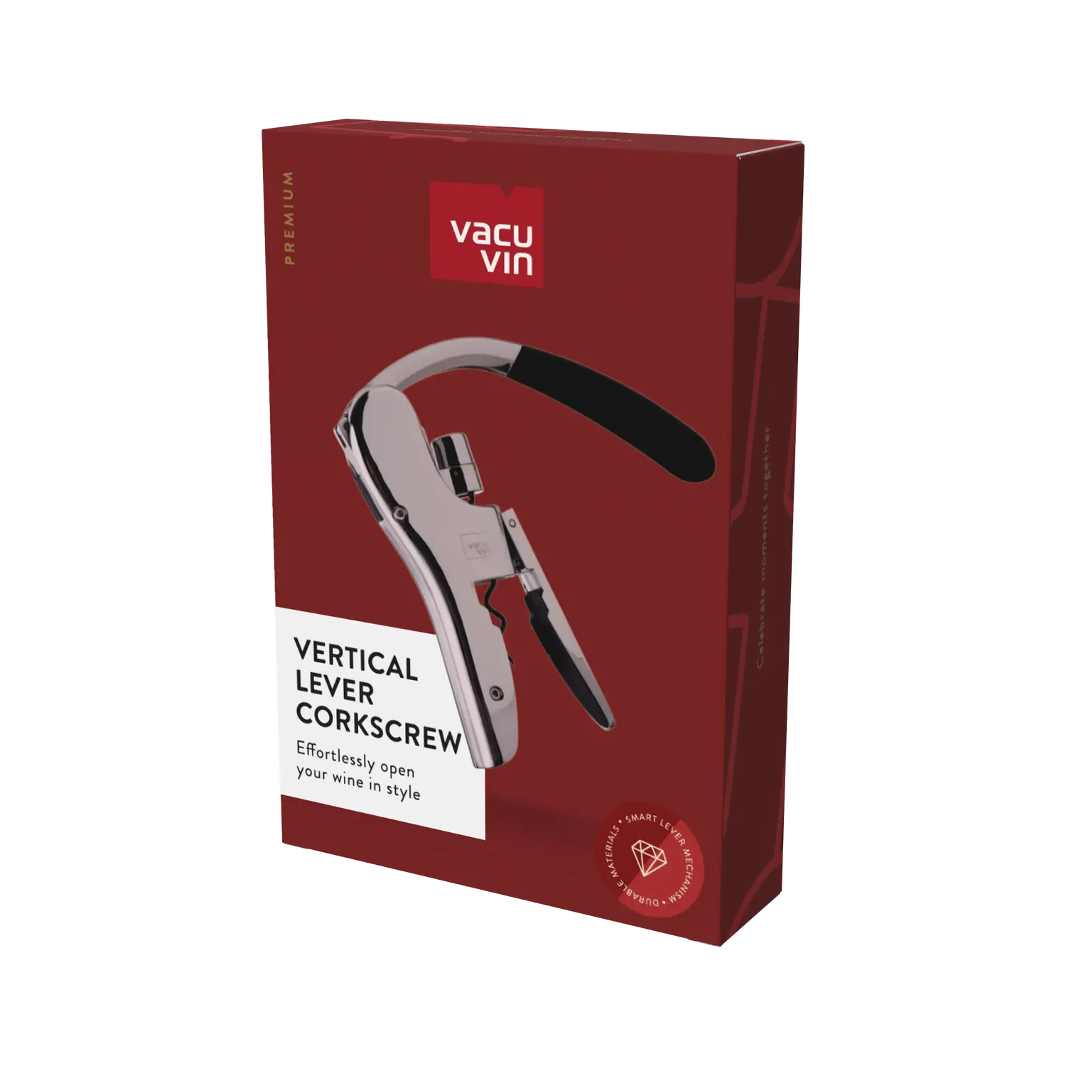 Vacu Vin Vertical Lever Corkscrew cavatappi a leva verticale