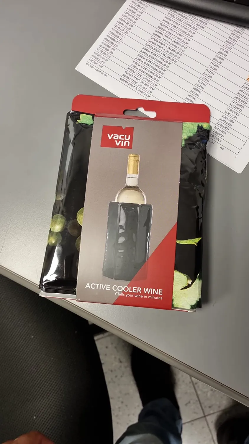 Vacuvin Raffreddatore Vino Flessibile manicotto