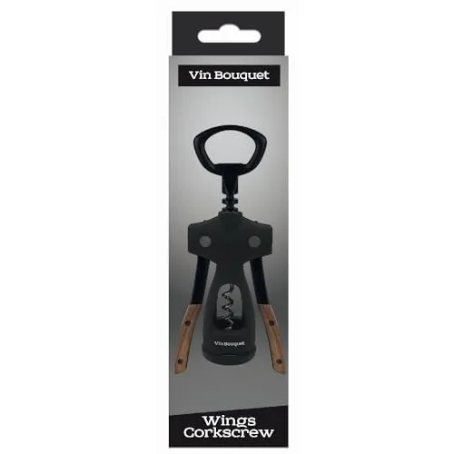 Vin Bouquet FID 1304 Cavatappi ad Ali Legno Acciaio Inox