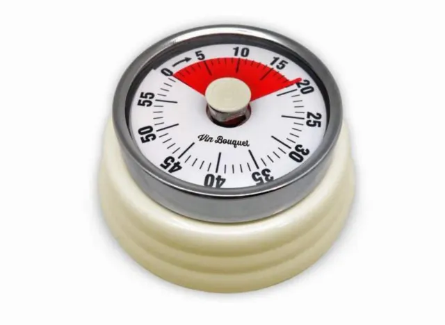 Vin Bouquet FIV 215 Timer da Cucina Analogico 60 Minuti Beige