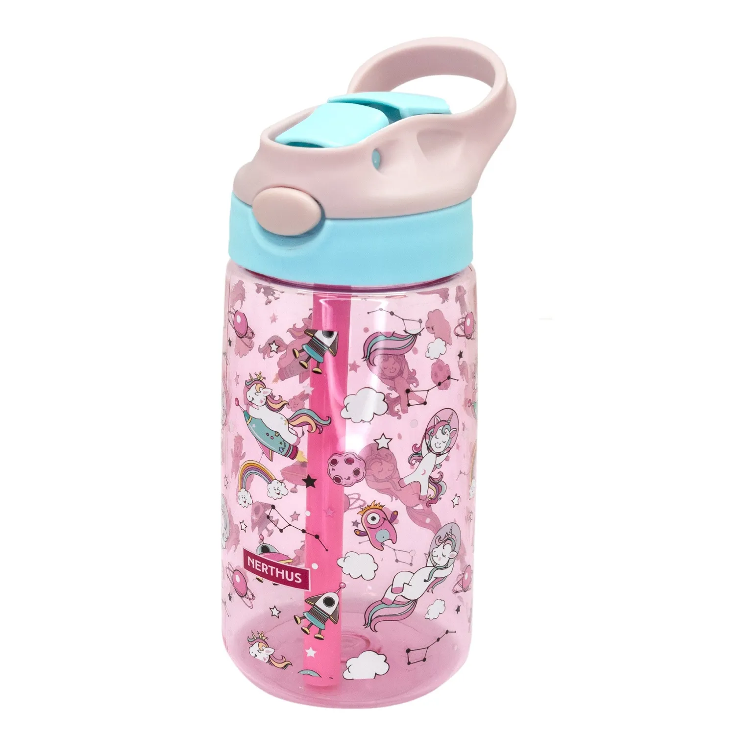 VinBouquet bottiglia per bambini 450 ml con cannuccia in Tritan