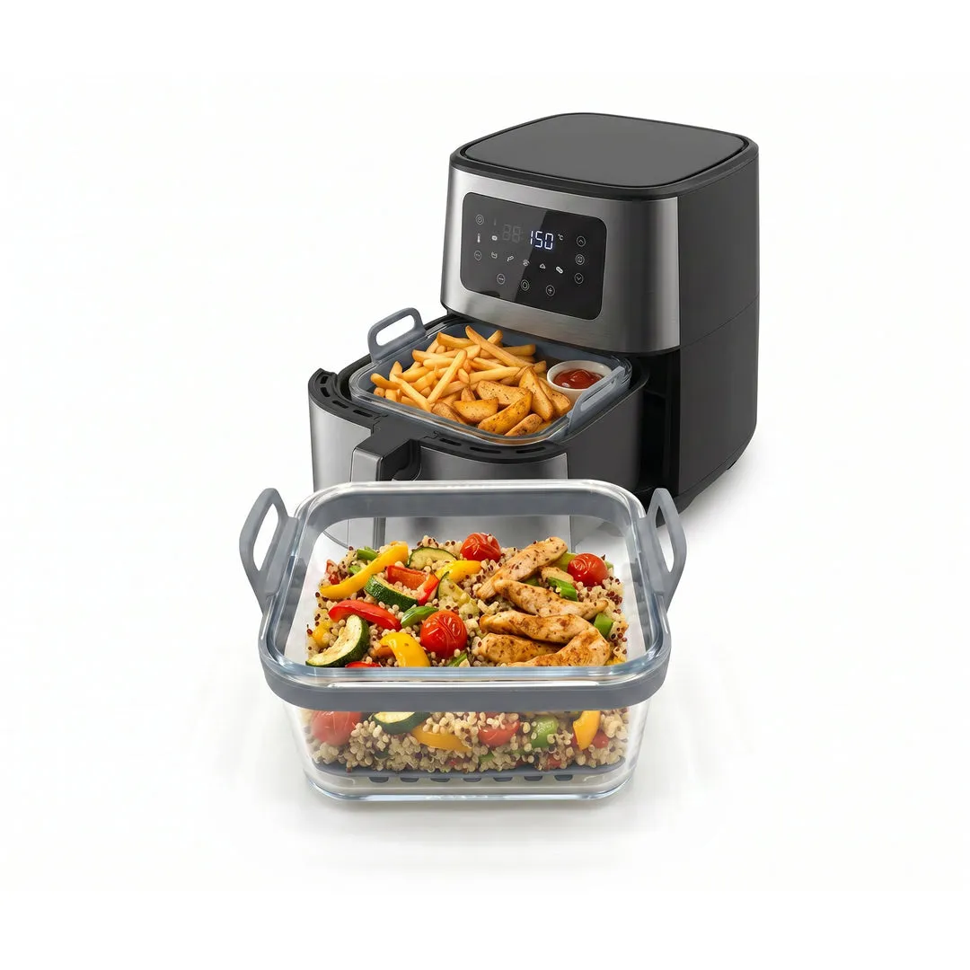 VinBouquet Recipiente Vetro Friggitrice ad Aria Borosilicato
