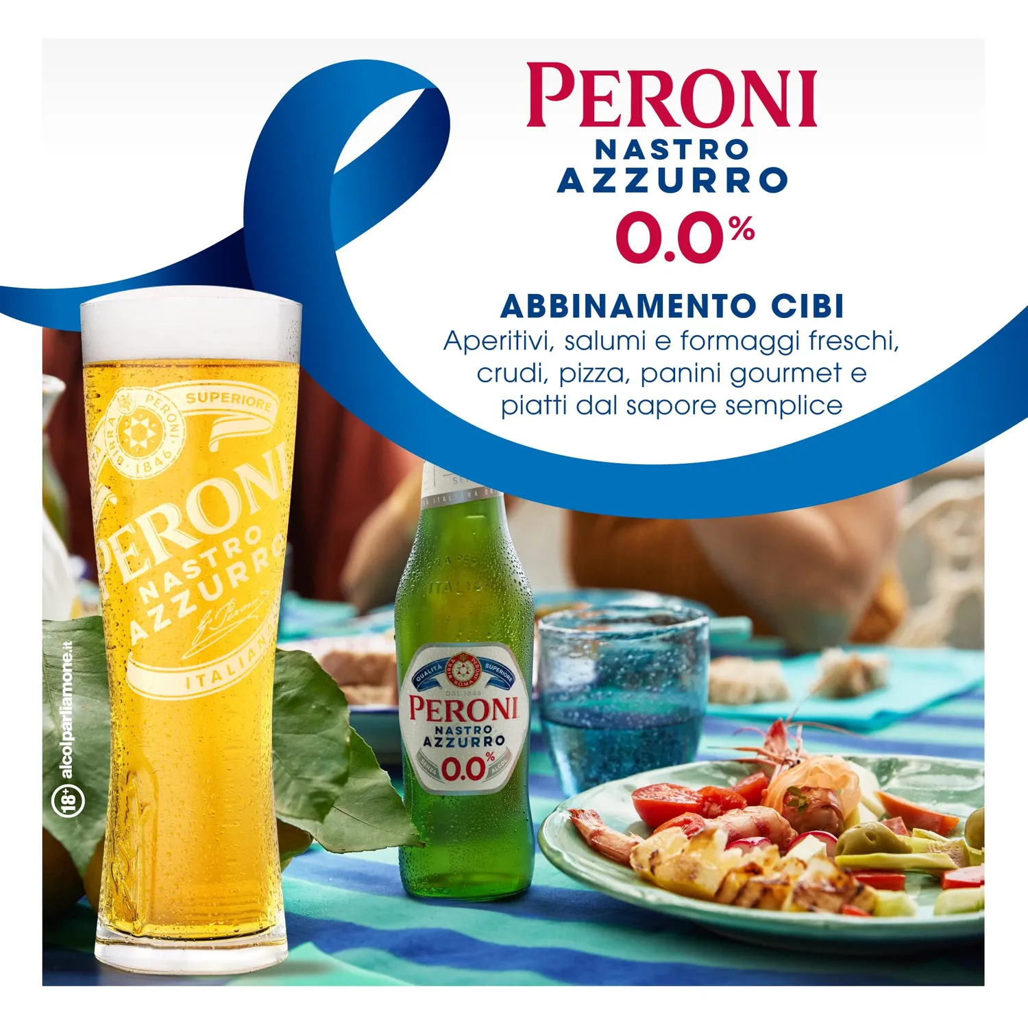 Peroni Nastro Azzurro 0.0 Birra Analcolica Secca