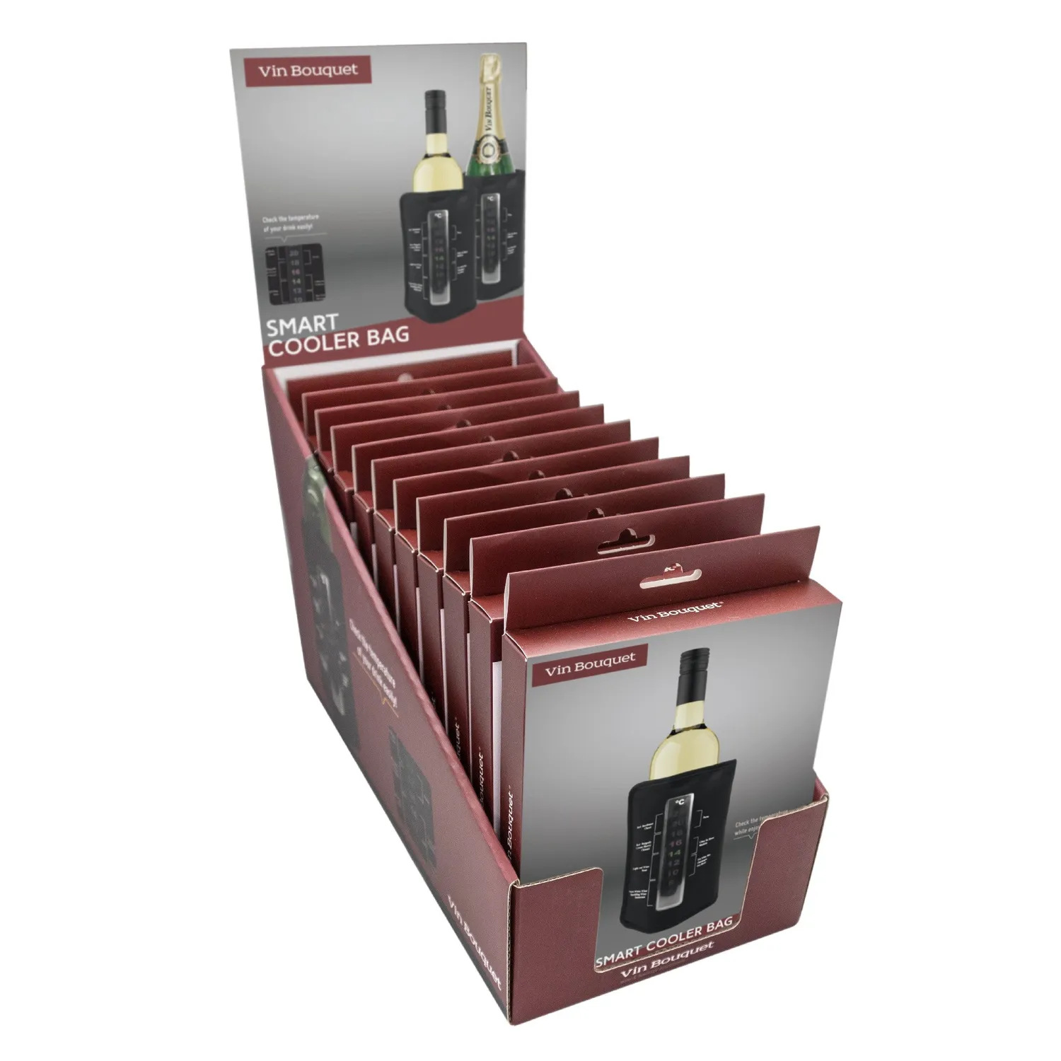 VinBouquet Custodia Refrigerante Vino con Termometro