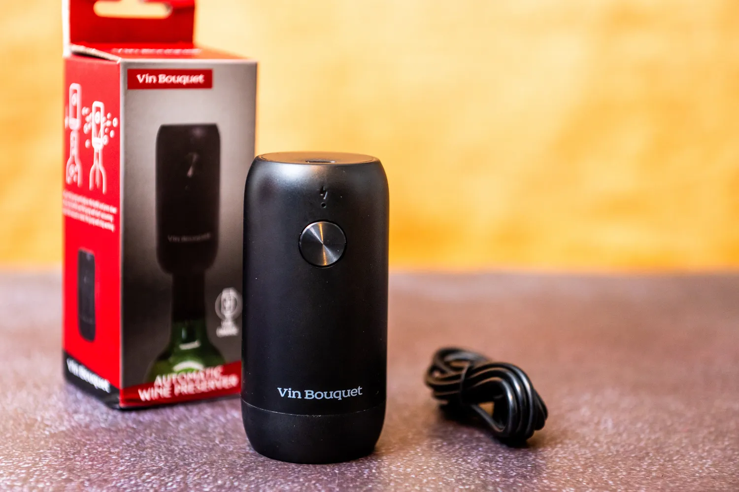 VinBouquet Tappo Vuoto Automatico Vino con Luce LED