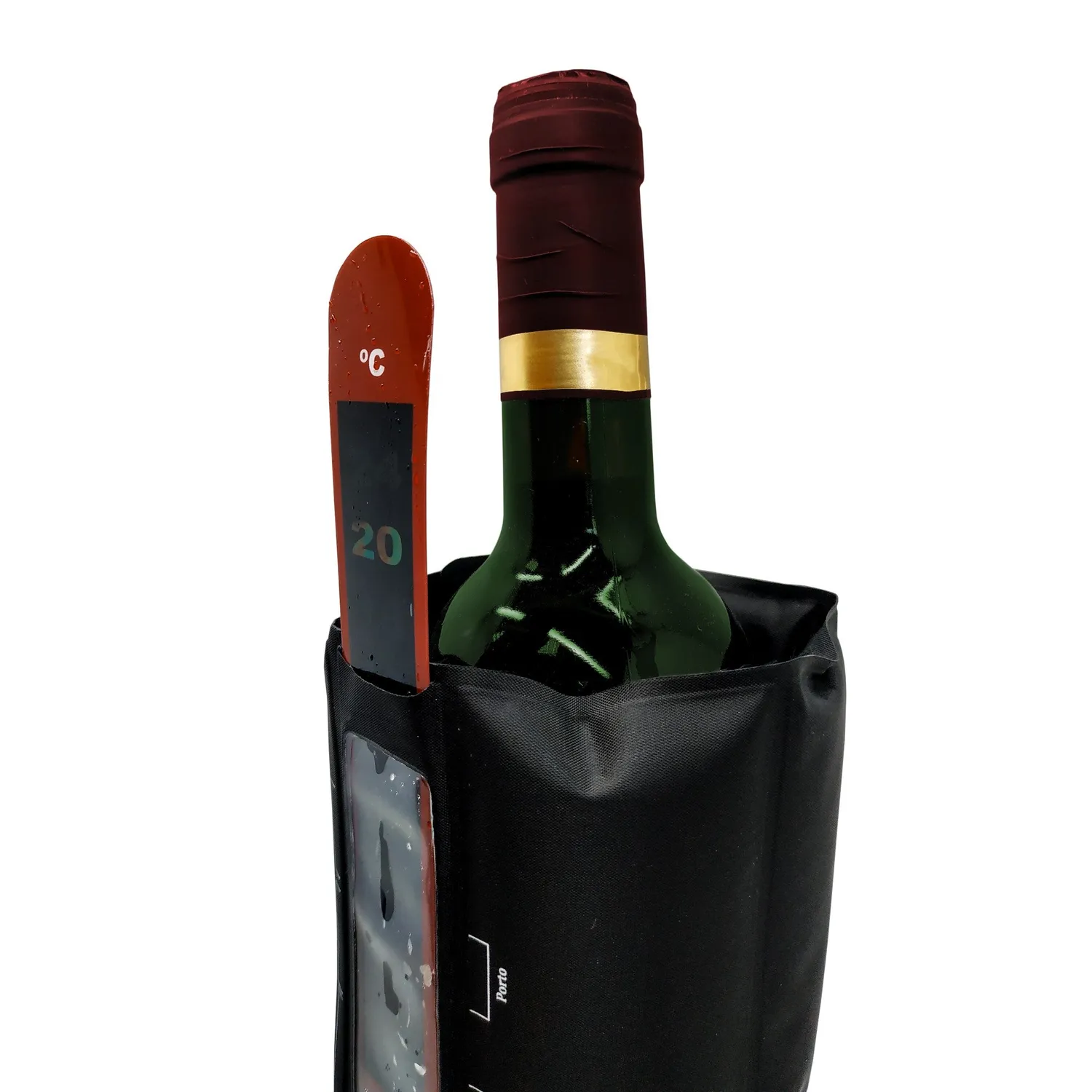 VinBouquet Custodia refrigerante per vino con termometro