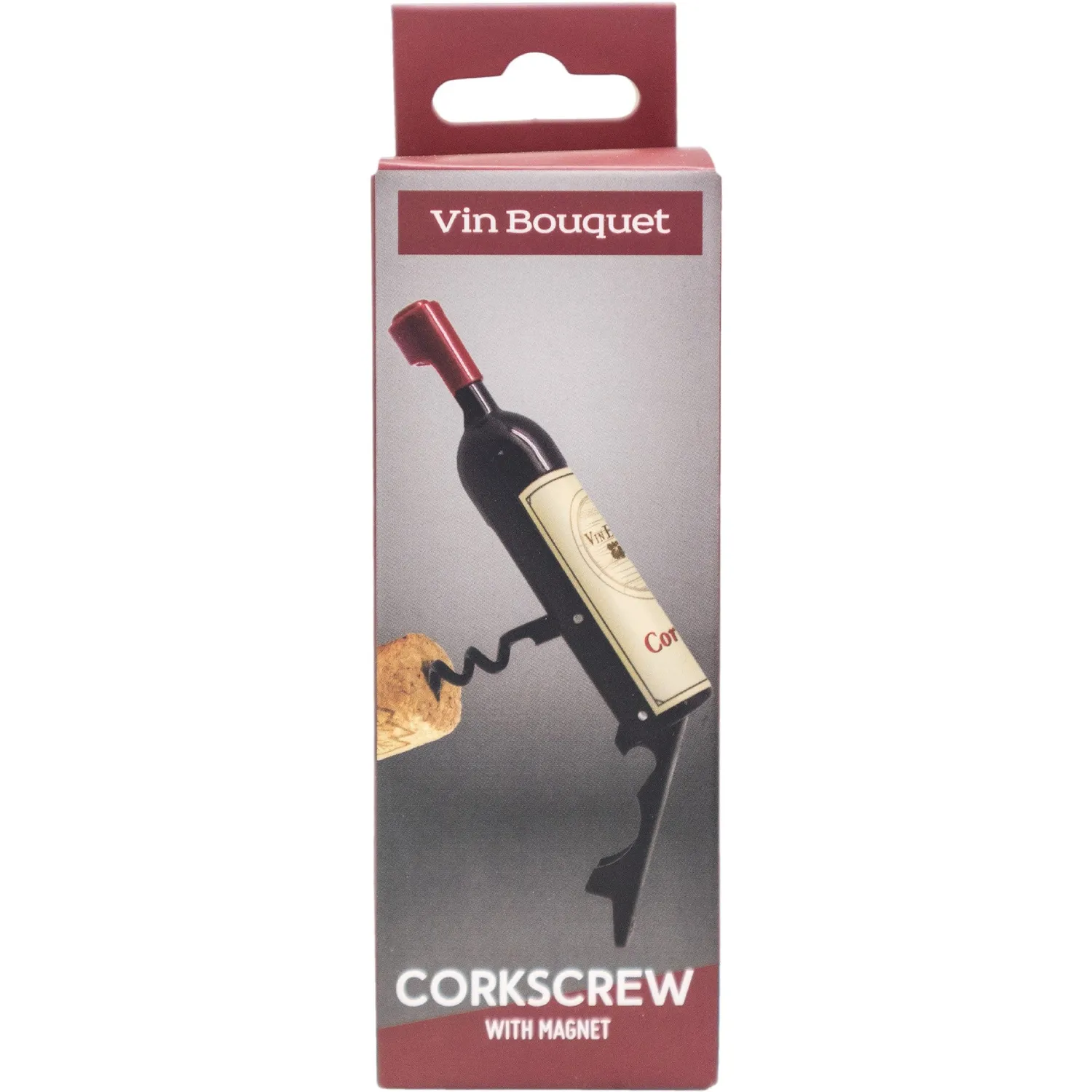 VinBouquet Cavatappi Bottiglia Vino magnetico con calamita