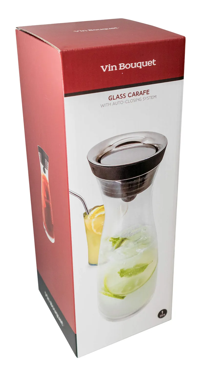 Vin Bouquet caraffa vetro 1 litro chiusura automatica