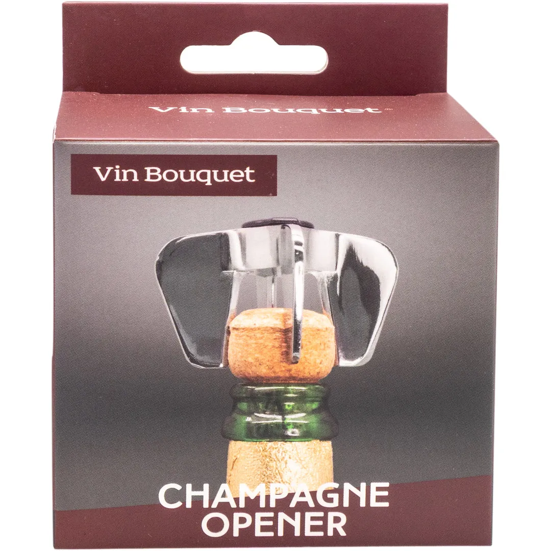 Vin Bouquet apribottiglie per champagne e cava cromato