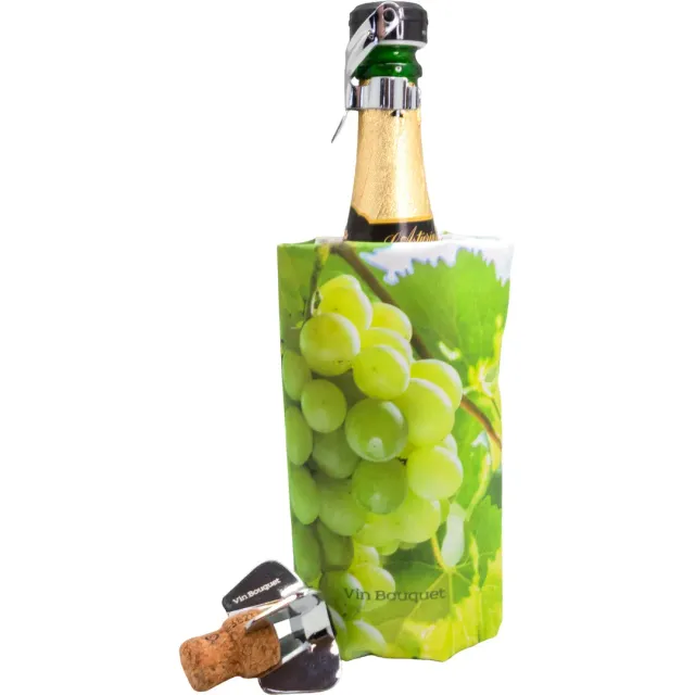 VinBouquet Set Cava 3 Pezzi con Tappo Ermetico Regalo
