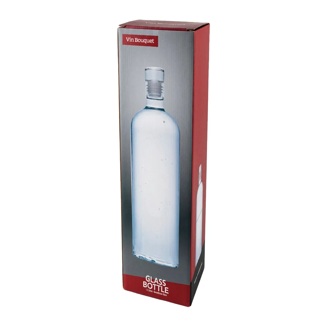 VinBouquet Bottiglia Vetro con Tappo 1,5 L