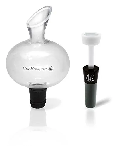 Vin Bouquet FI 131 Set Decanter e Tappo Sottovuoto 2 Pezzi