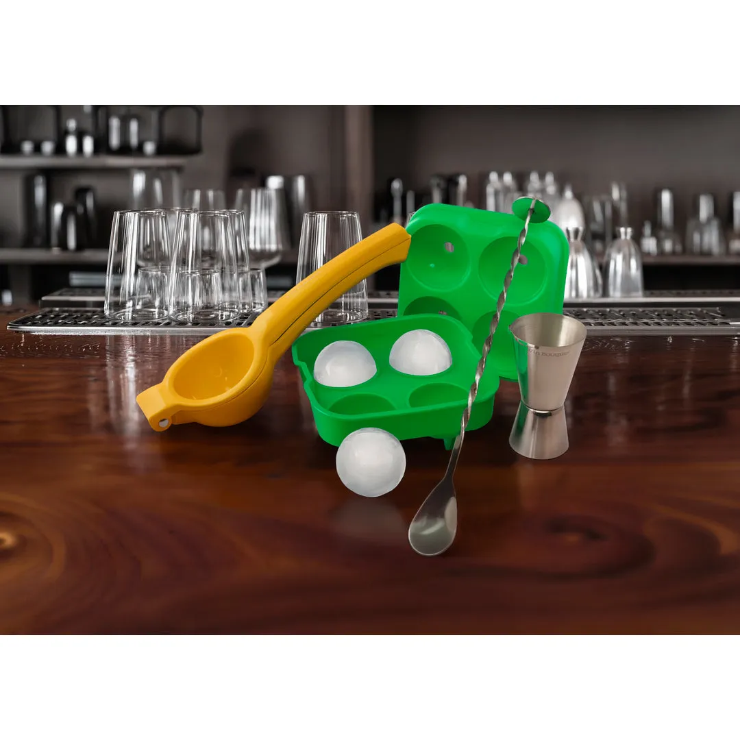 VinBouquet set cocktail 4 pezzi spremiagrumi ghiaccio