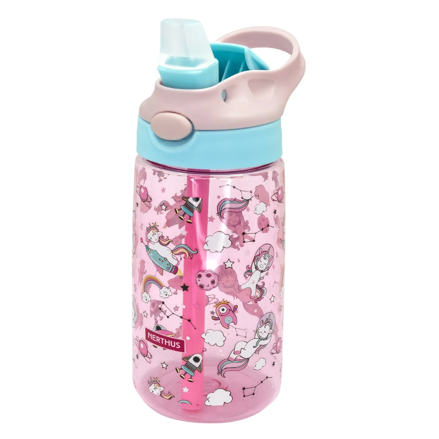 VinBouquet bottiglia per bambini 450 ml con cannuccia in Tritan