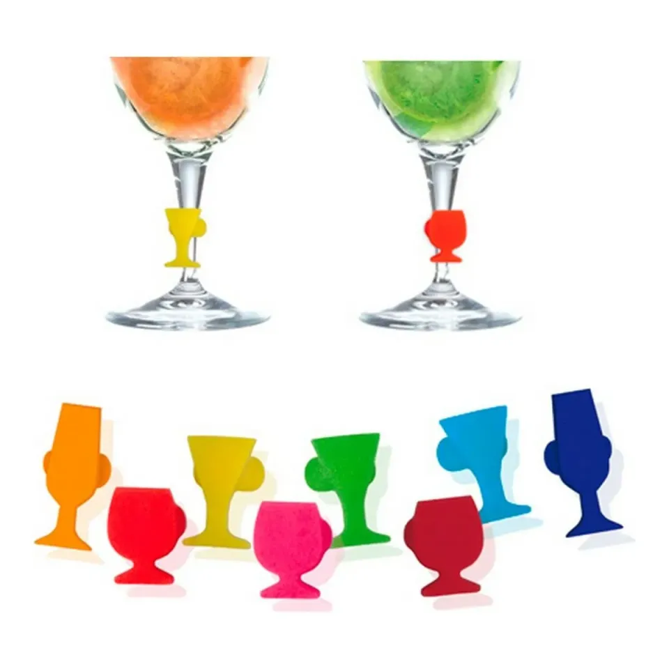 Vin Bouquet FIA 029 segnabicchieri 8 pezzi silicone