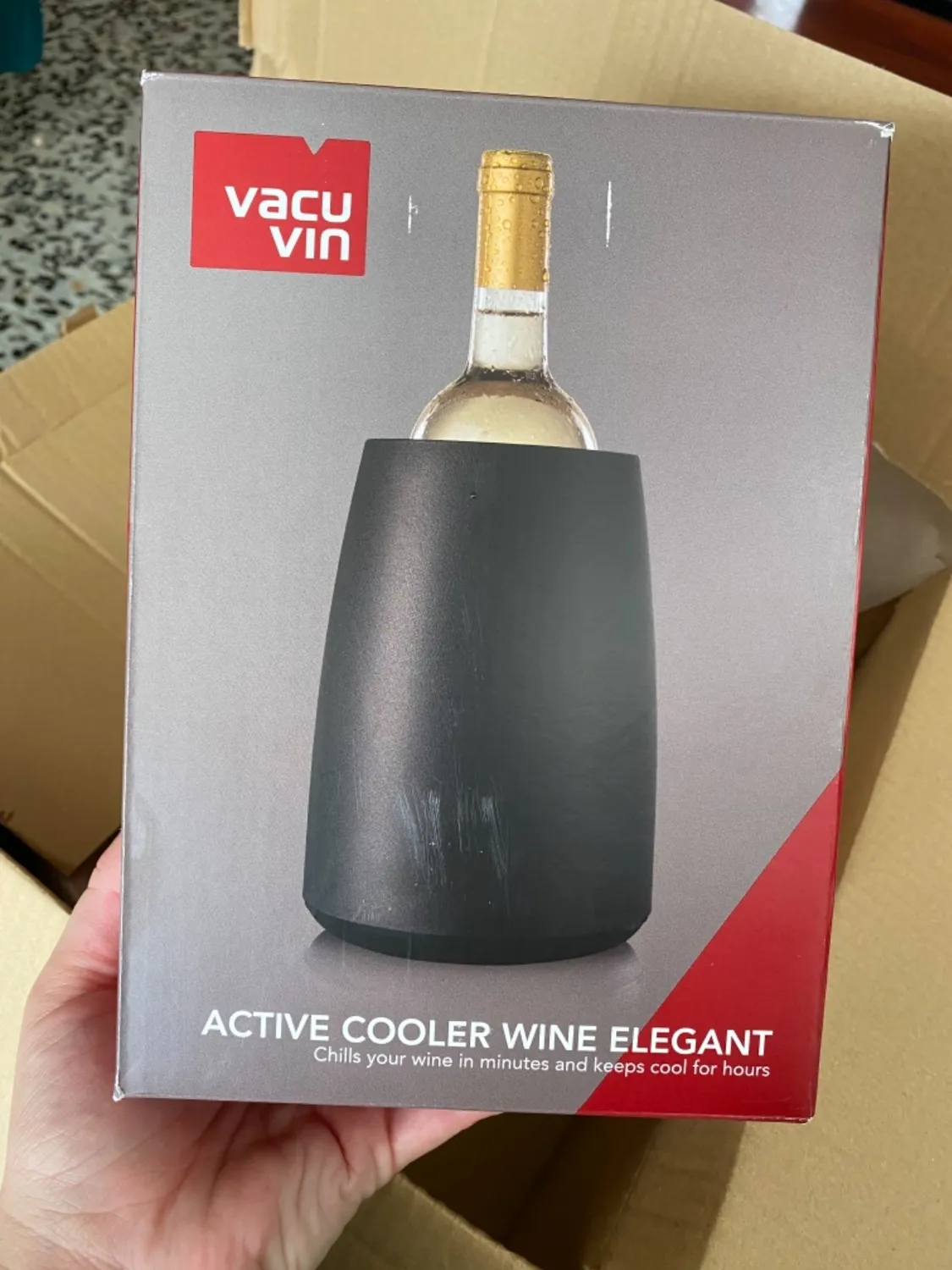 Vacuvin Hexo raffreddatore vino senza ghiaccio