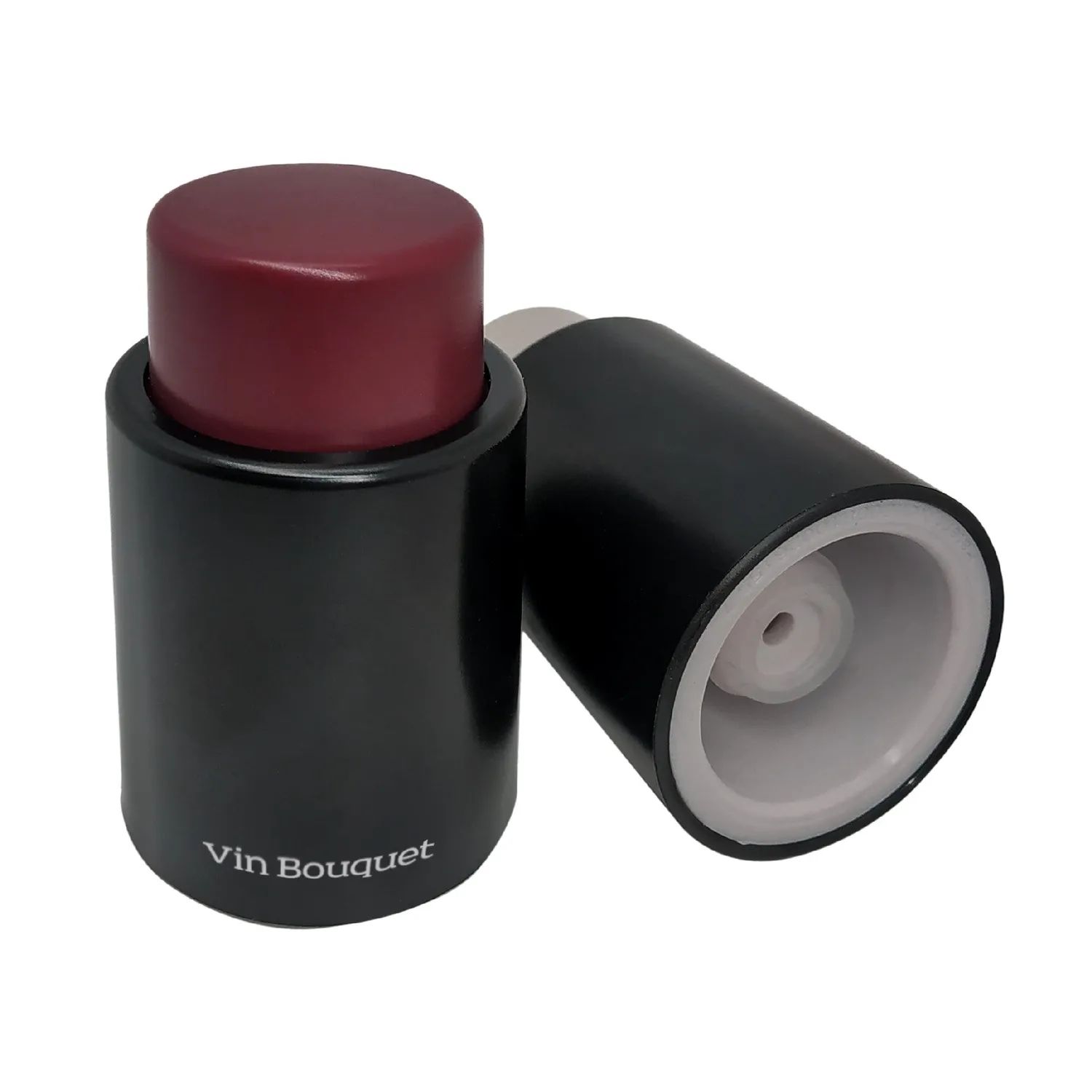 VinBouquet tappo sottovuoto per vino, grigio o granata