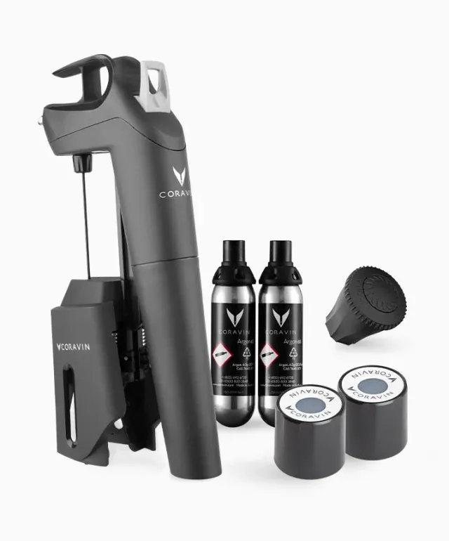Coravin Timeless Three+ sistema mescita vino 2 capsule sughero