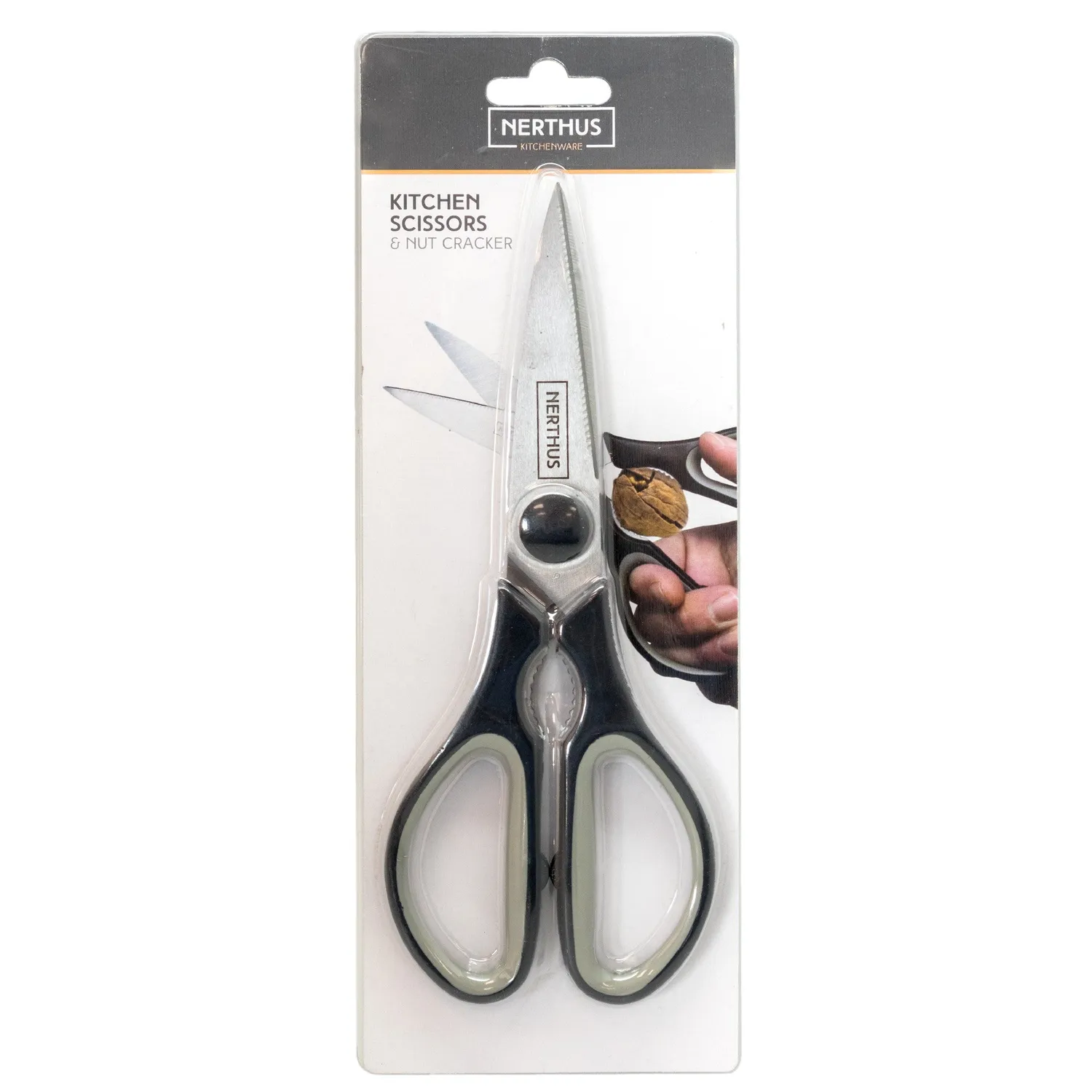 VinBouquet Forbici Cucina Acciaio Inox con Schiaccianoci