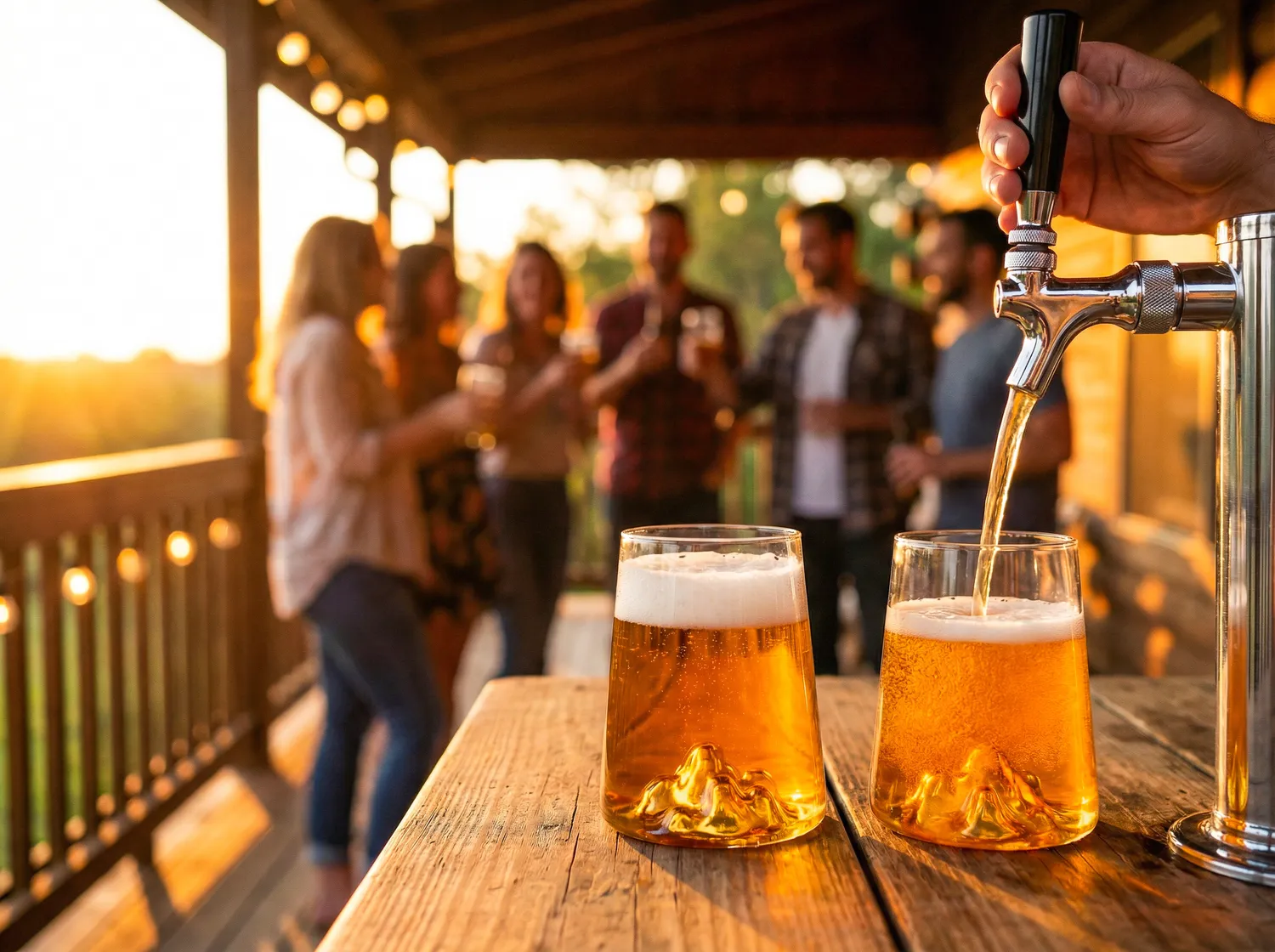 VinBouquet Bicchiere in Vetro per Birra Montagna 2 pezzi da 630 ml
