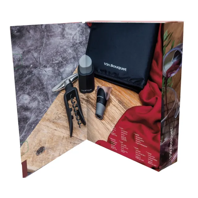 VinBouquet Set da Vino Reale con cavatappi automatico