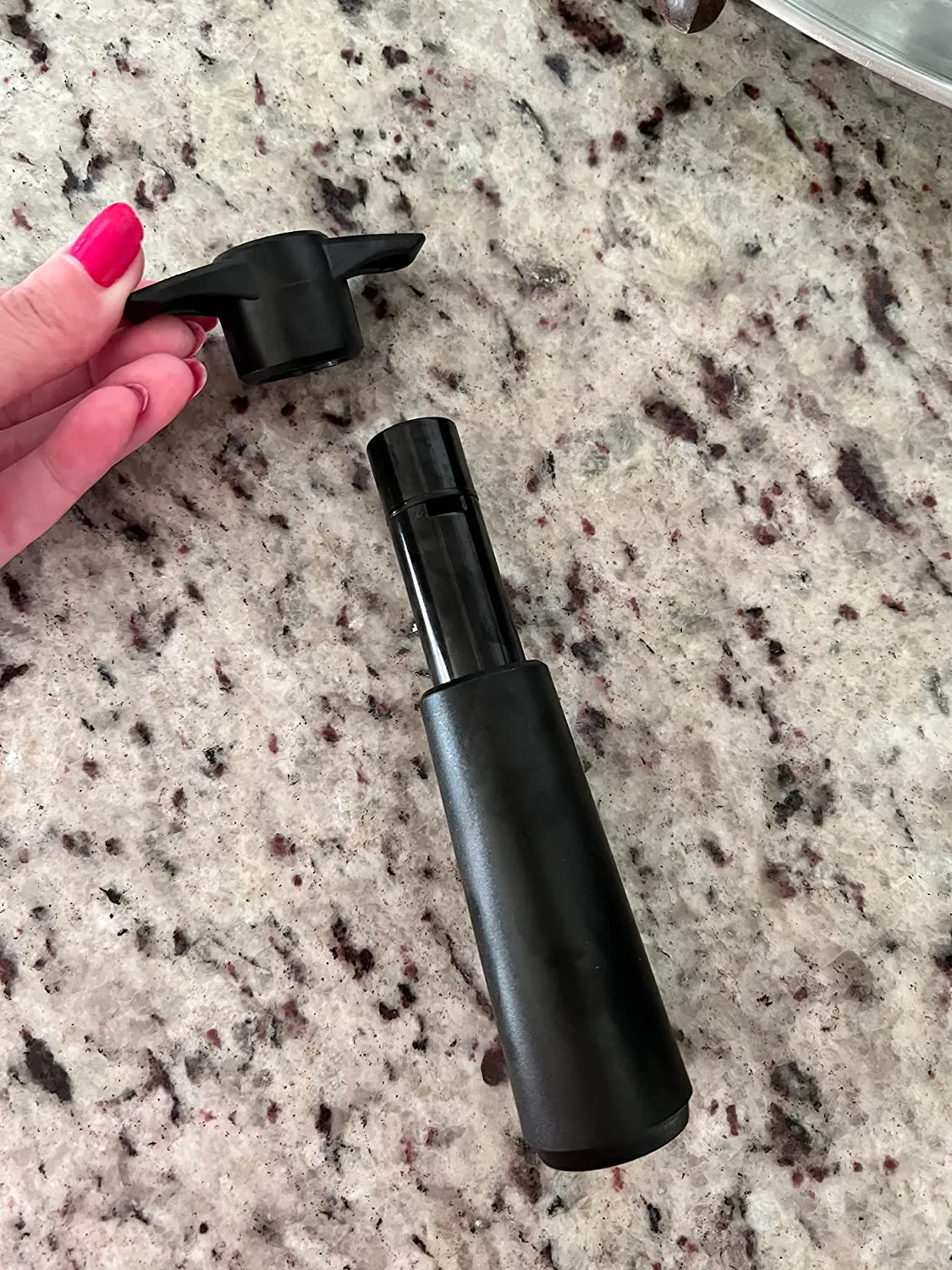 Vacuvin Original pompa salvavino nero 1 tappo sottovuoto
