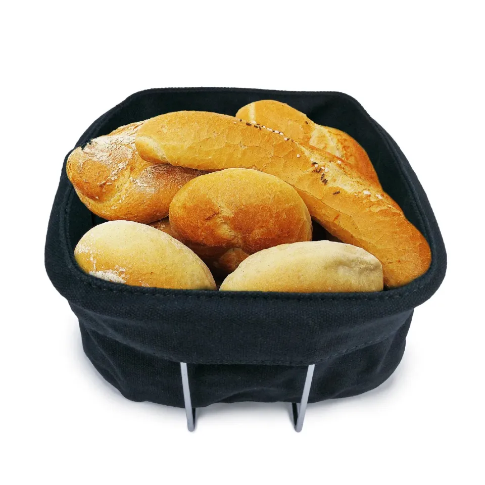 VinBouquet cestino pane cotone e metallo portapane