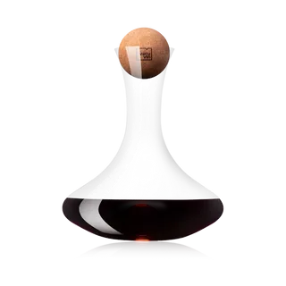Vacuvin Swirling Decanter Vino in Cristallo con Sughero