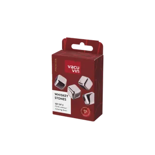 Vacuvin Pietre Whisky Acciaio Inox refrigeranti 4 pezzi