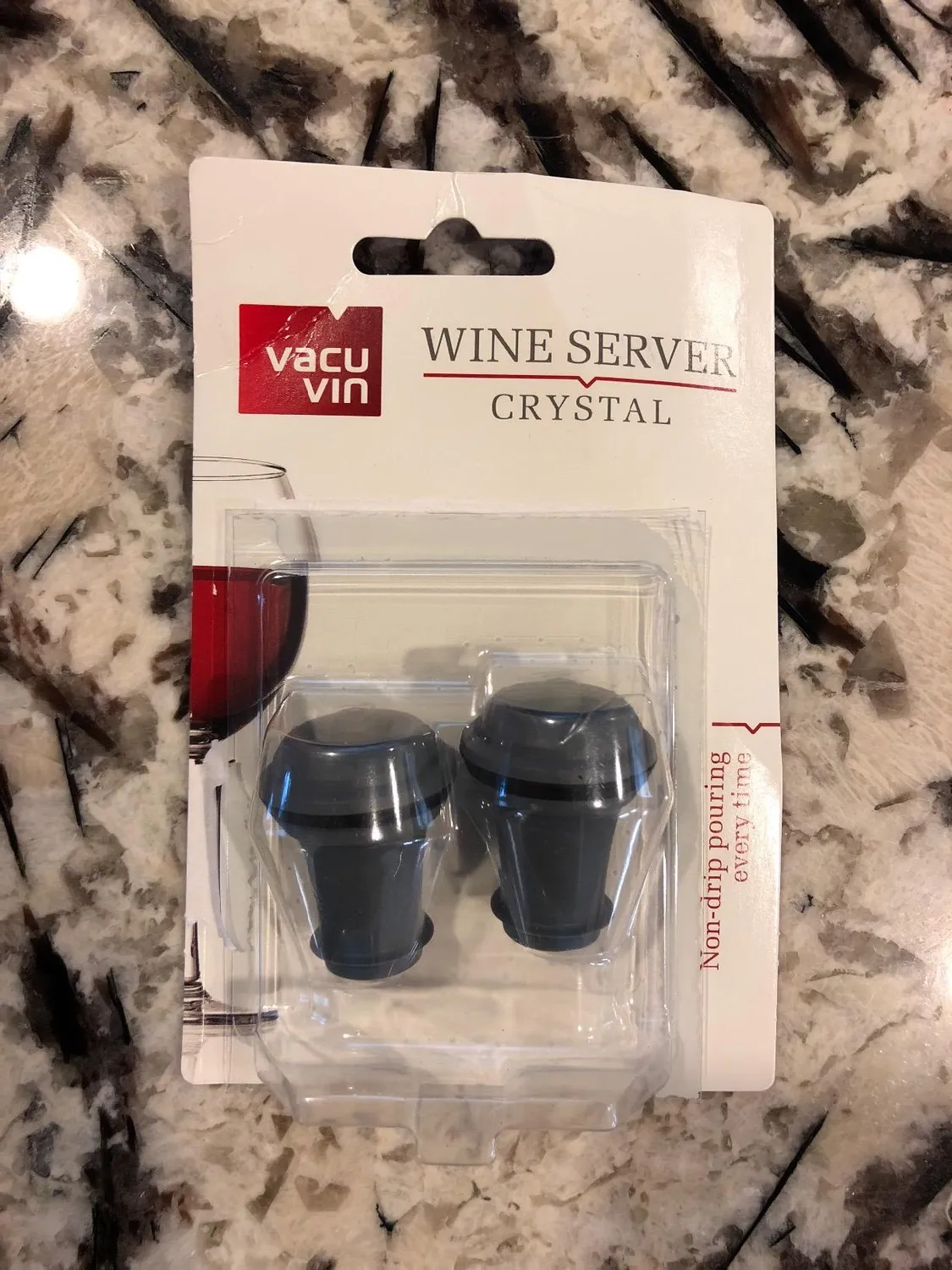 Vacuvin Wine Server Versatore Vino Antigoccia 2 Pezzi