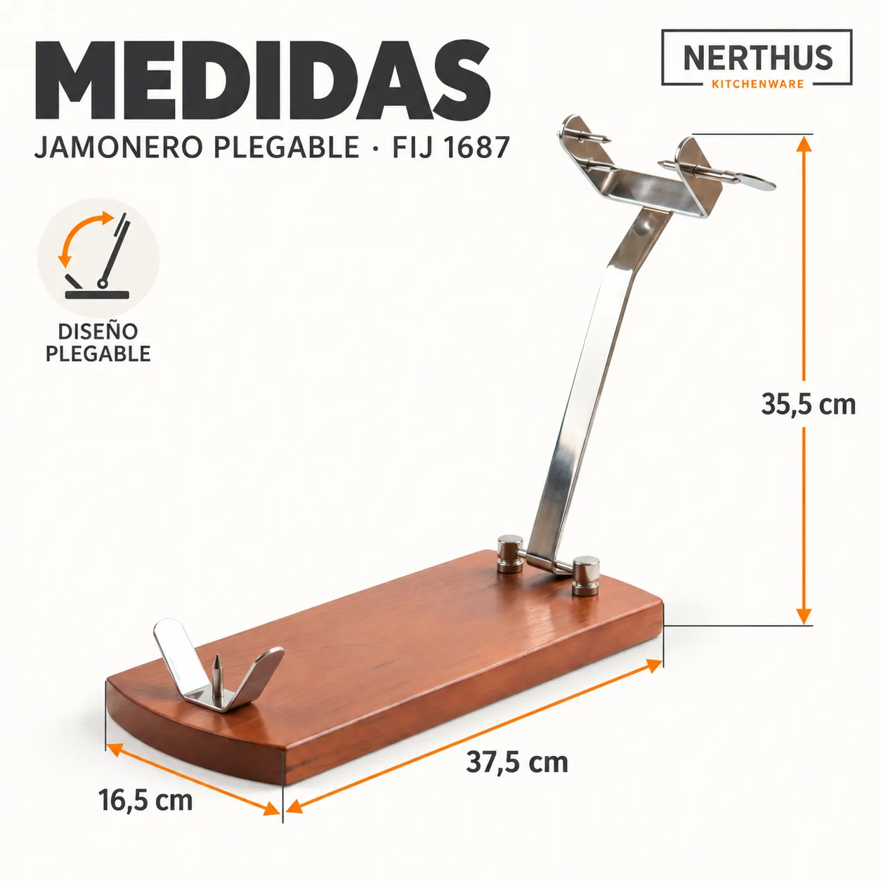 VinBouquet Jamonero Pieghevole Legno per Prosciutto