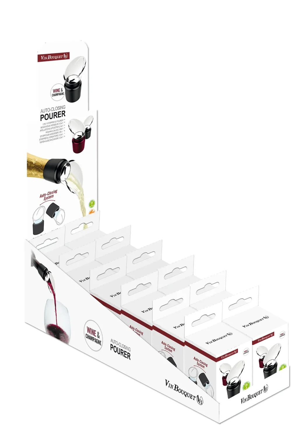 Vin Bouquet FIA 279 Tappo Versatore Autochiudente Antigoccia