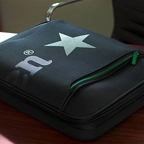HEINEKEN BLADE borsa per laptop nera con cerniera verde