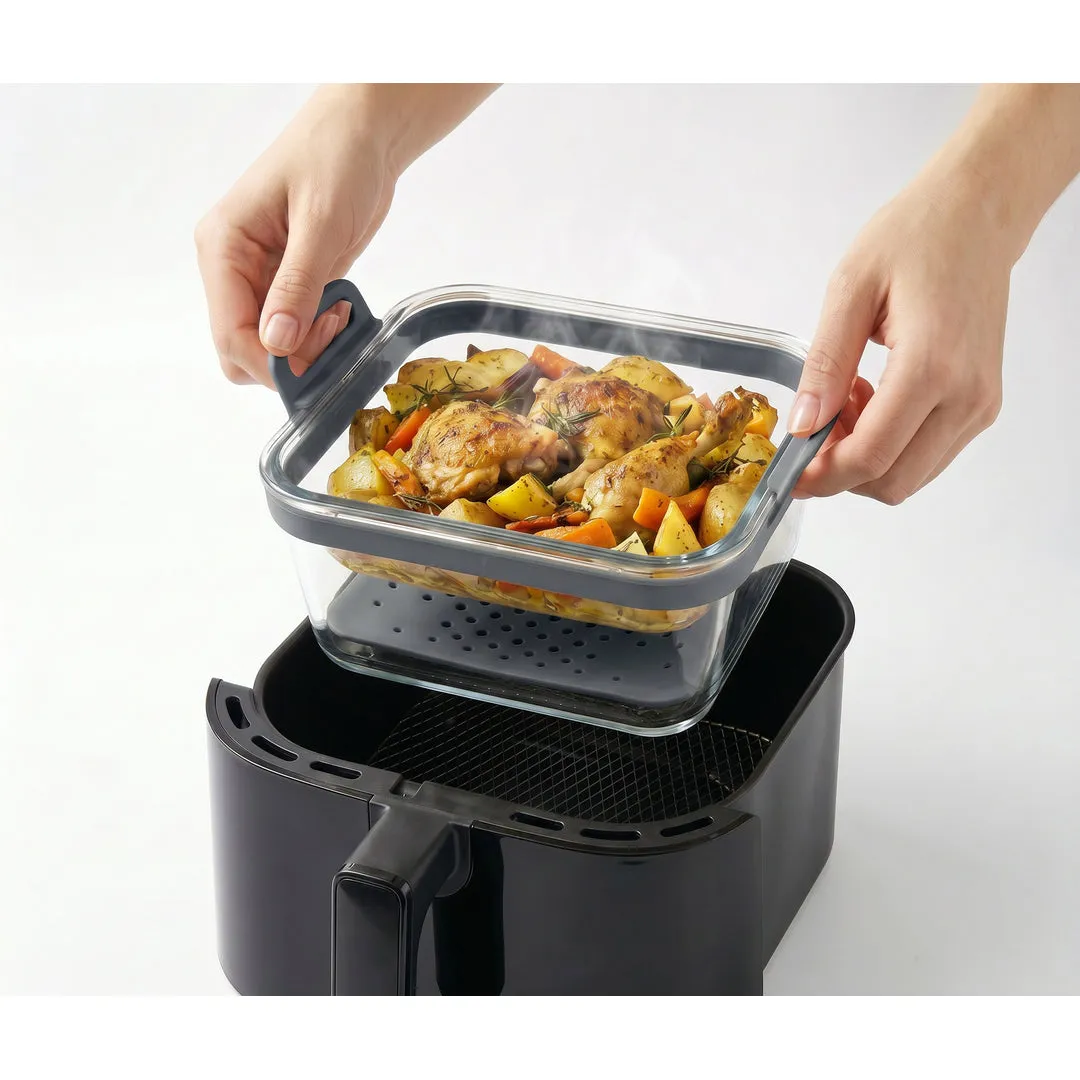 VinBouquet Recipiente Vetro Friggitrice ad Aria Borosilicato