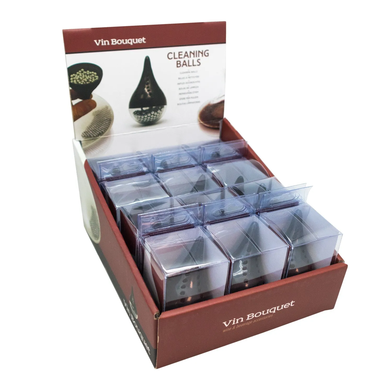 VinBouquet Palline Pulizia Decanter Acciaio Inox