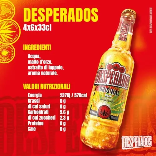 Desperados Birra Lager Cassa 24x33cl 5,9%