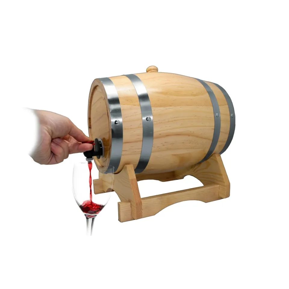 VinBouquet Fusto Distributore Vino Legno 3 Litri