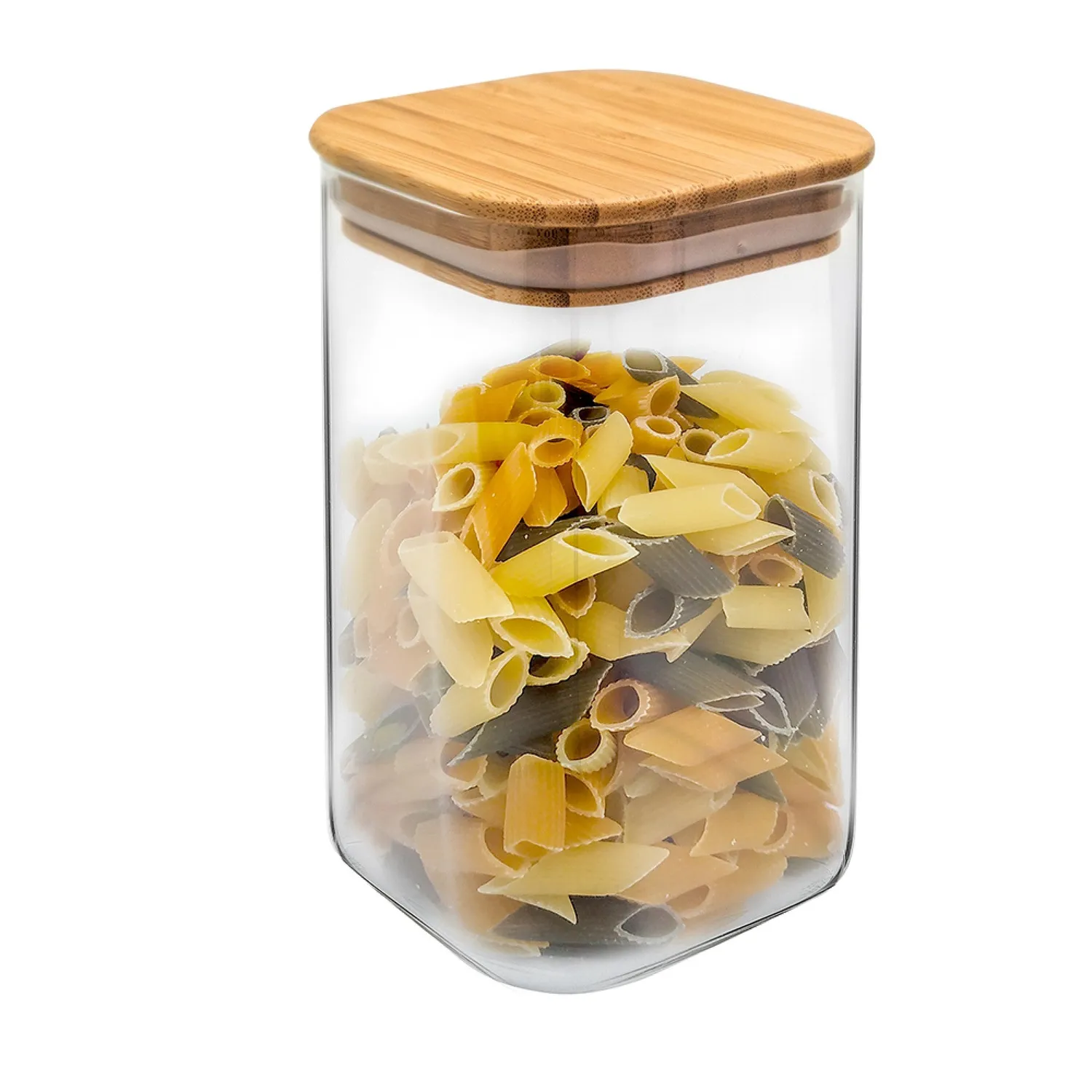 VinBouquet Barattolo ermetico in vetro con coperchio in bambù