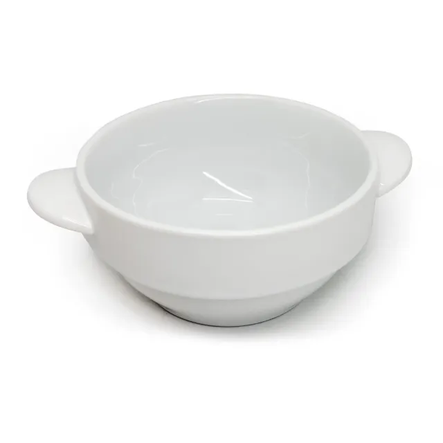 VinBouquet Ciotola Zuppa Porcellana con Manici 18,5 cm